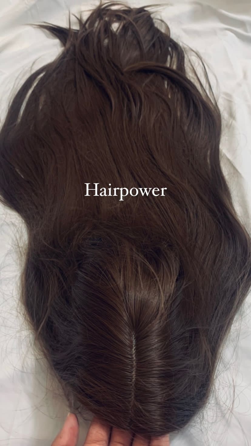Luxe Crown Full-Head Wig showing hair colour, part and finished length
