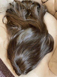 Luxe Crown Full-Head Wig showing hair colour, part and finished length
