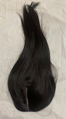 CrownLift 20-Inch Mono Topper showing hair colour, parting and topper shape