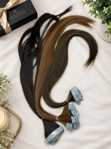 Invisible Tape-In Extensions – 10-Piece Set