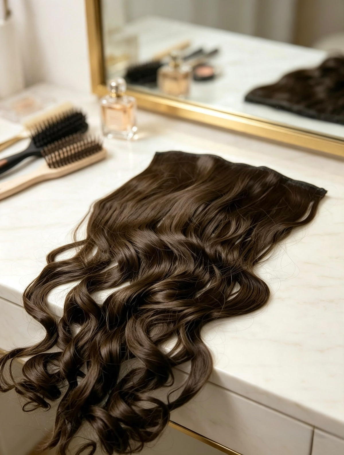 GlowLift 5-Clip One-Piece Extension CURLY 22 inches